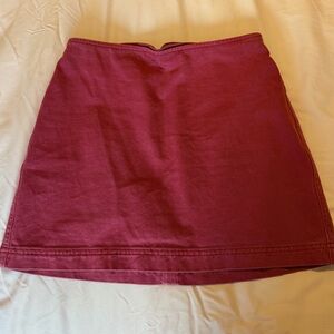 BDG Wine Red Mini Skirt